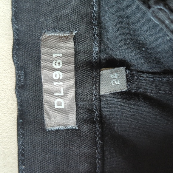 DL1961 Farrow Ankle High Rise Instasculpt Skinny Size 24 Black Jeans - Picture 2 of 13